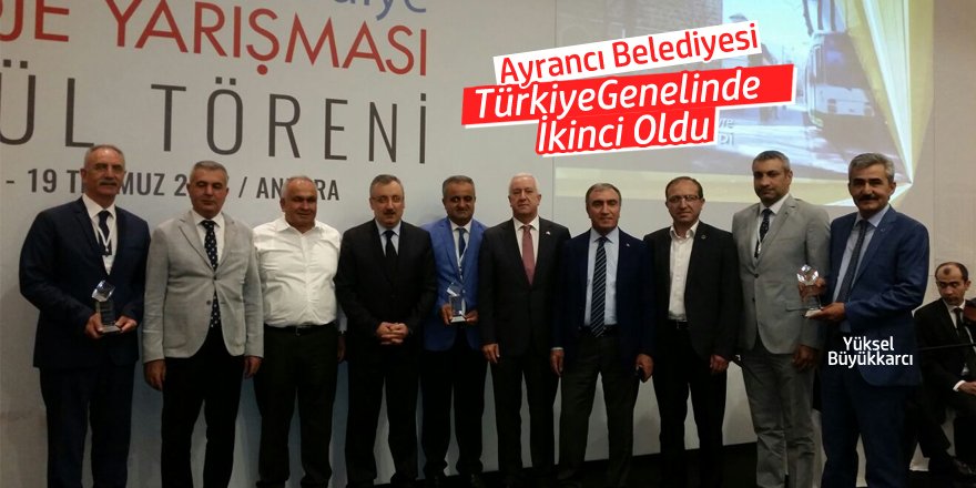 Ayrancı Belediyesi Türkiye Genelinde İkinci Oldu