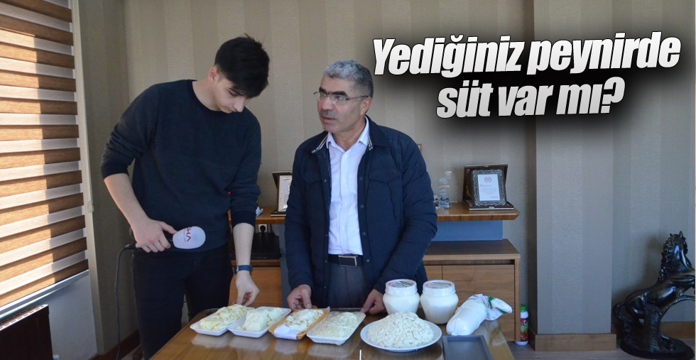 Yediğiniz peynirde süt var mı?