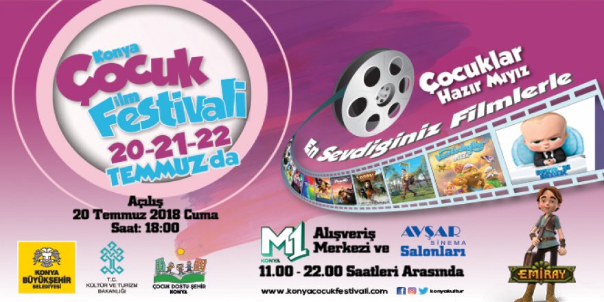 Konya Çocuk Film Festivali Başlıyor