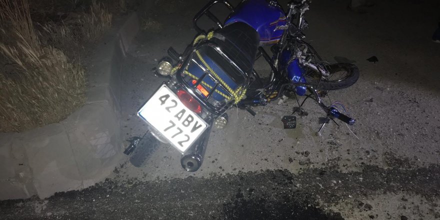 Kaza'da motosiklet sürücüsü hayatını kaybetti