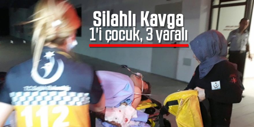 Komşuların silahlı kavgası: 1'i çocuk, 3 yaralı