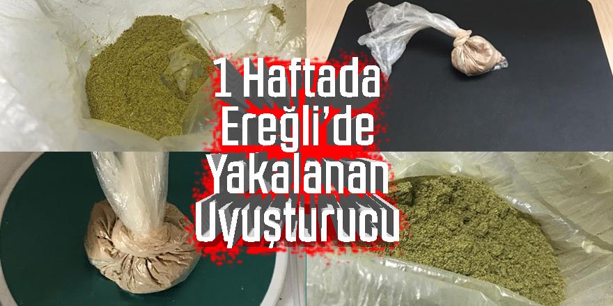 Ereğli 'de Uyuşturucu Ticaretine 5 Tutuklama