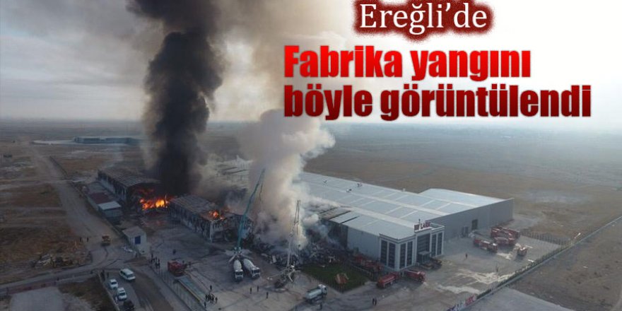Ereğli Organize Sanayi Bölgesi'nde Fabrika Yangını!