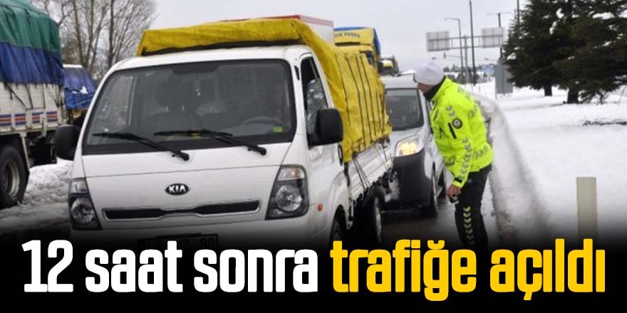 Konya - Antalya yolu 12 saat sonra trafiğe açıldı