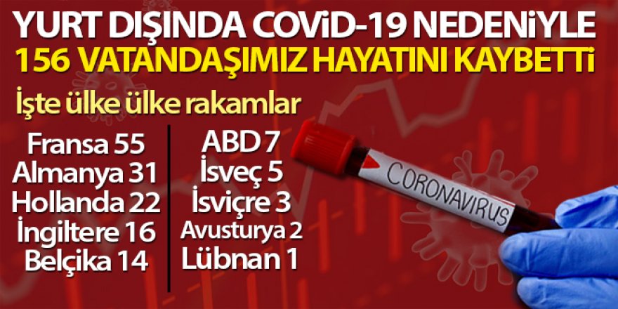Dışişleri Bakan Yardımcısı Kıran: 'Covid -19 sebebiyle yurt dışında 156 vatandaşımızı kaybettik'