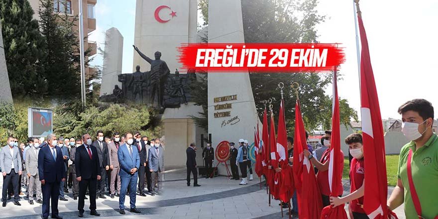 29 Ekim Cumhuriyet Bayramı çelenk sunma töreni yapıldı