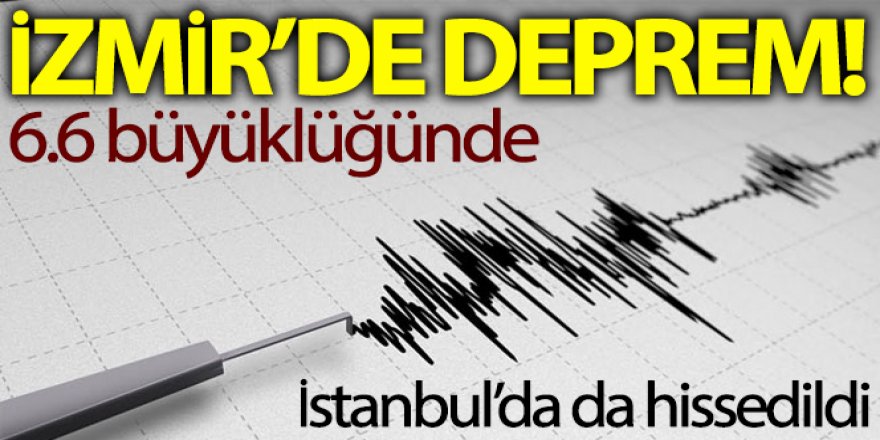 Ege Denizi'nde 6.6 büyüklüğünde deprem