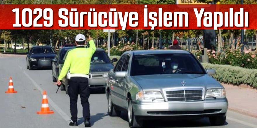 Konya'da bin 29 sürücüye cep telefonu ile konuşmaktan cezai işlem