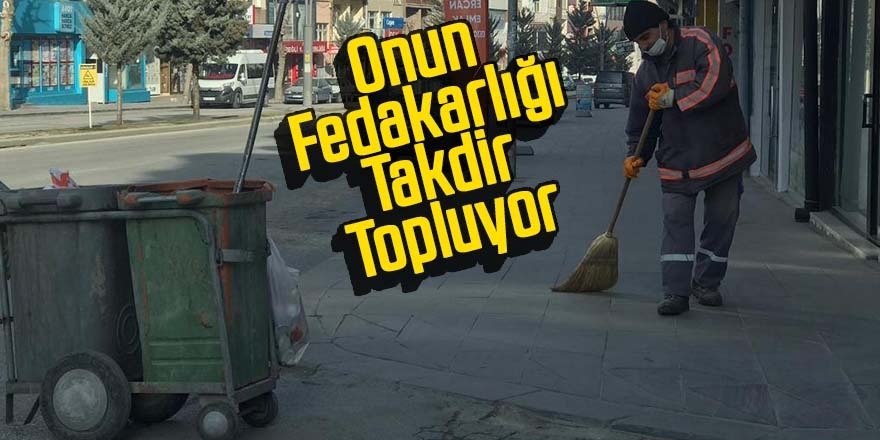 Ereğli’nin caddeleri onunla daha temiz oluyor