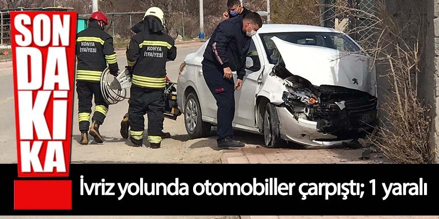 Ereğli'de otomobiller çarpıştı: 1 yaralı