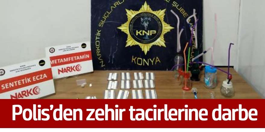 Konya'da uyuşturucu satıcılarına darbe