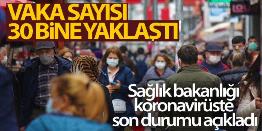 Türkiye'de son 24 saatte 29.762 koronavirüs vakası tespit edildi, 146 kişi hayatını kaybetti