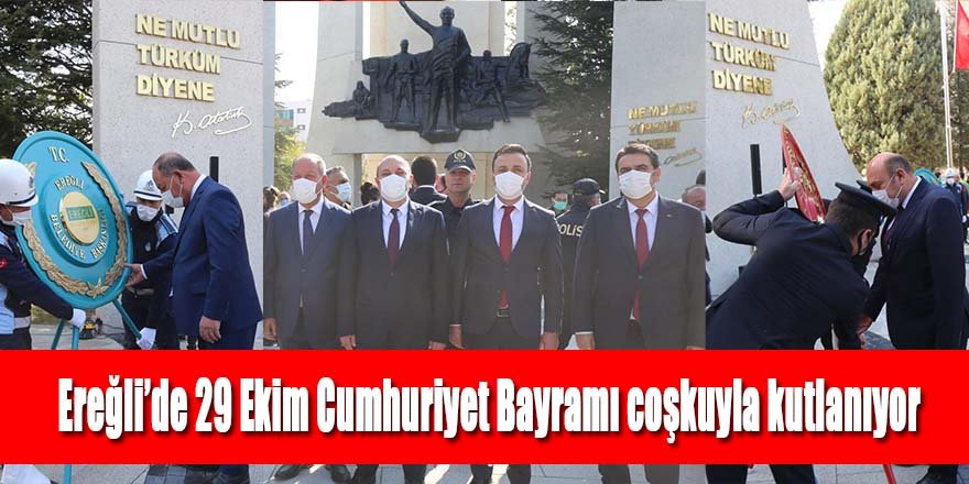 Ereğli’de 29 Ekim Cumhuriyet Bayramı coşkuyla kutlanıyor