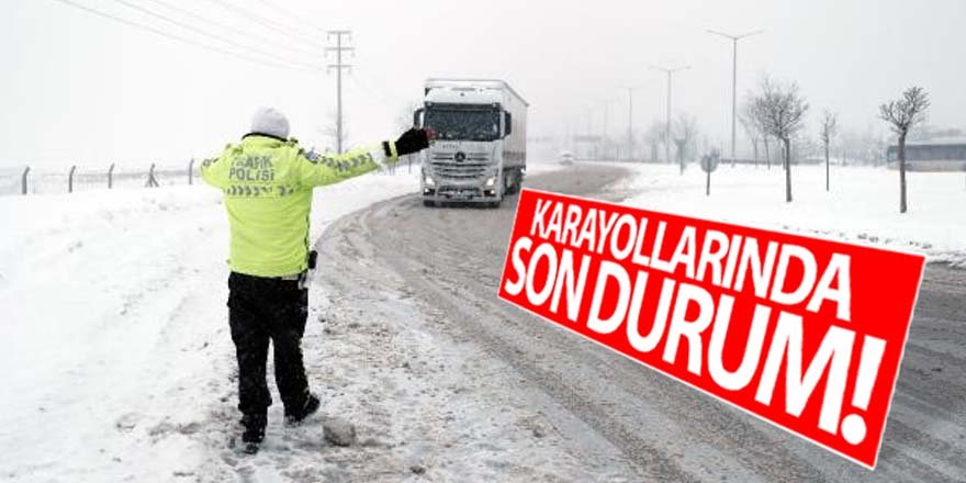 Konya'da kar ulaşımı etkiliyor