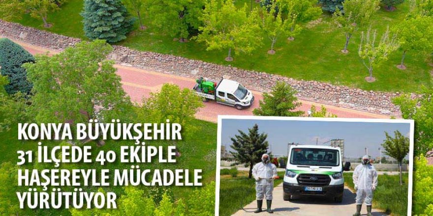 Konya Büyükşehir 31 İlçede 40 Ekiple Haşereyle Mücadele Yürütüyor