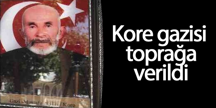 Kore gazisi Konya'da toprağa verildi