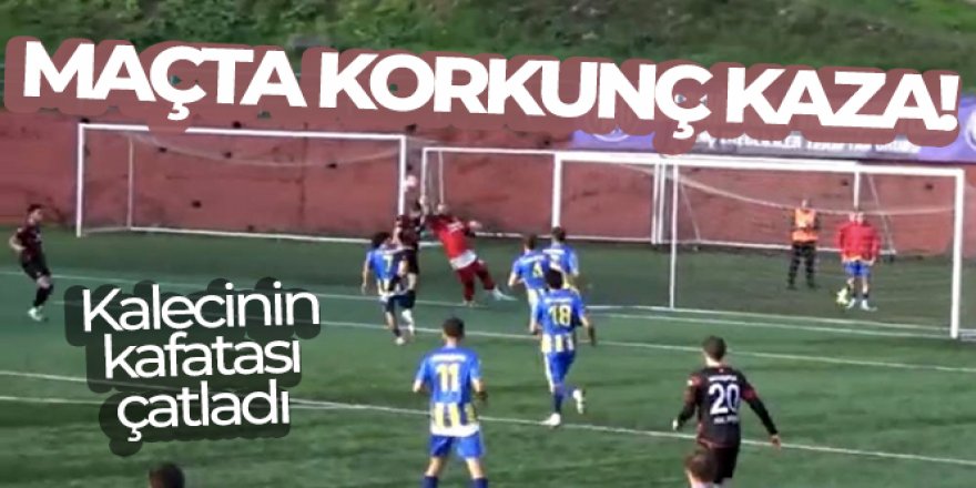 Çaycumaspor'un kalecisi Demirdelen'in maçta yaşadığı kazada kafatası çatladı