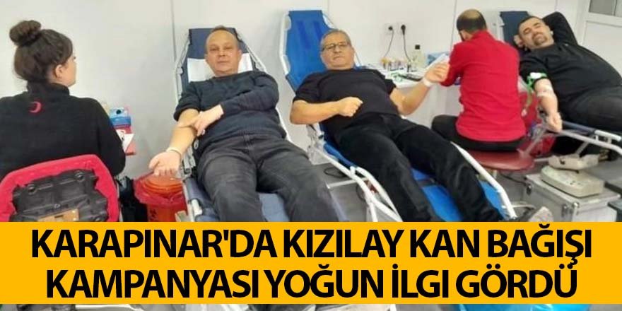 Karapınar'da Kızılay Kan Bağışı Kampanyası Yoğun İlgi Gördü