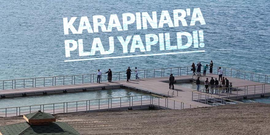 Karapınar'a plaj yapıldı!