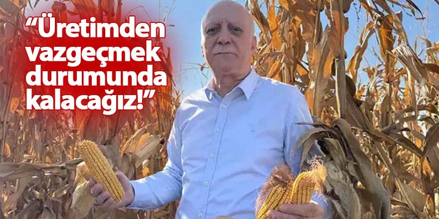 Üretimden vazgeçmek durumunda kalacağız