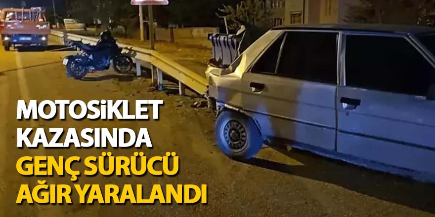 Motosiklet Kazasında Genç Sürücü Yaralandı