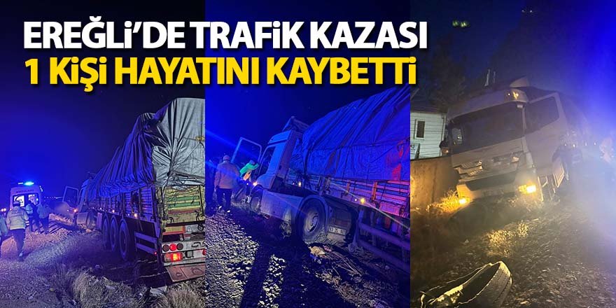 Tır TEİAŞ’a ait duvara çarptı; sürücü öldü