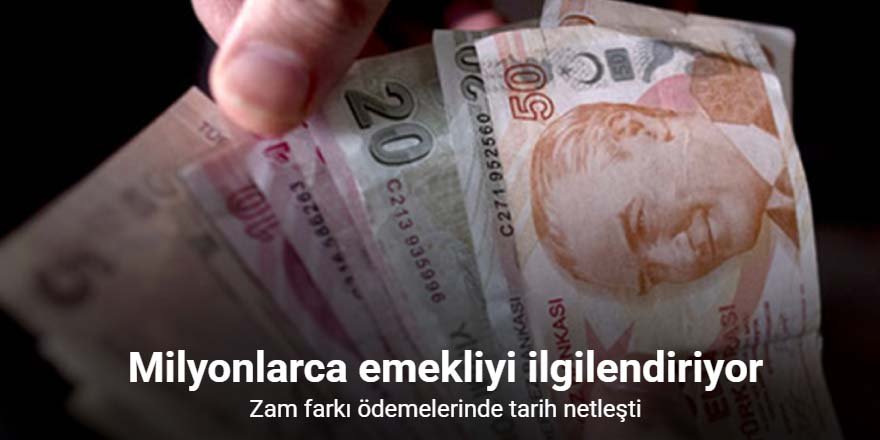 Emeklilerin zam farkı ödemeleri yarın hesaplara yatırılacak