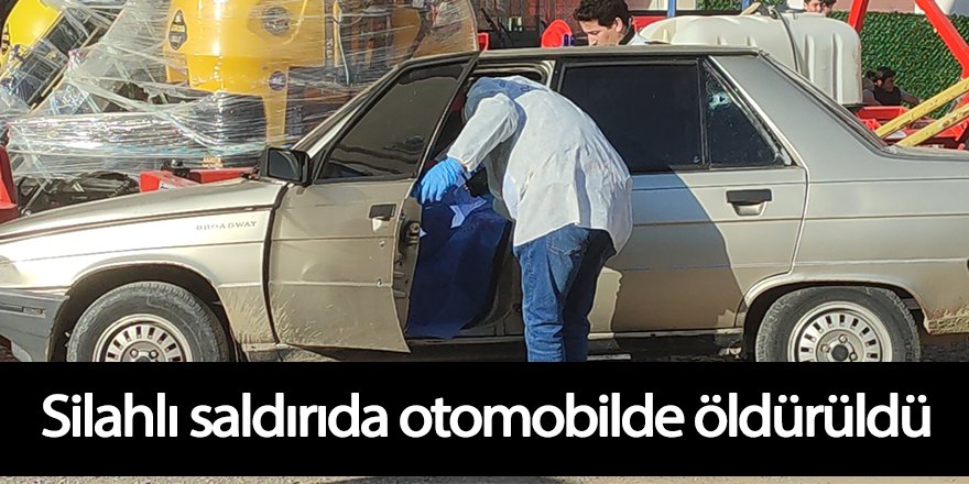 Silahlı saldırıda otomobilde öldürüldü