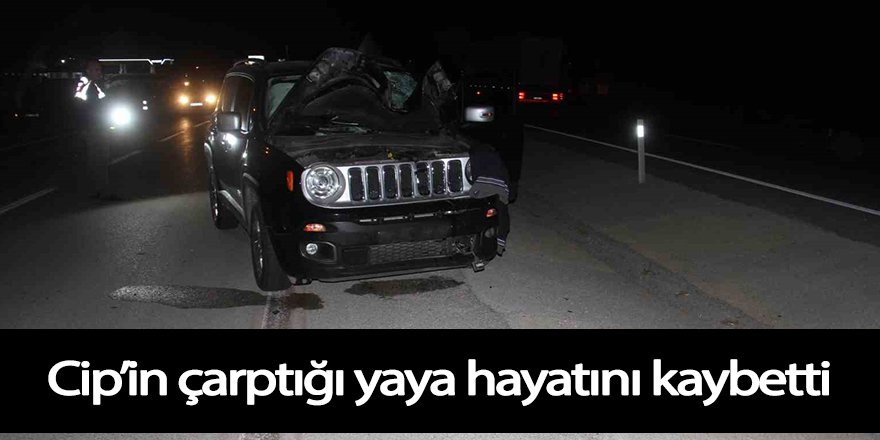 Cip’in çarptığı yaya hayatını kaybetti