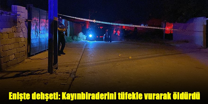 Enişte dehşeti: Kayınbiraderini tüfekle vurarak öldürdü