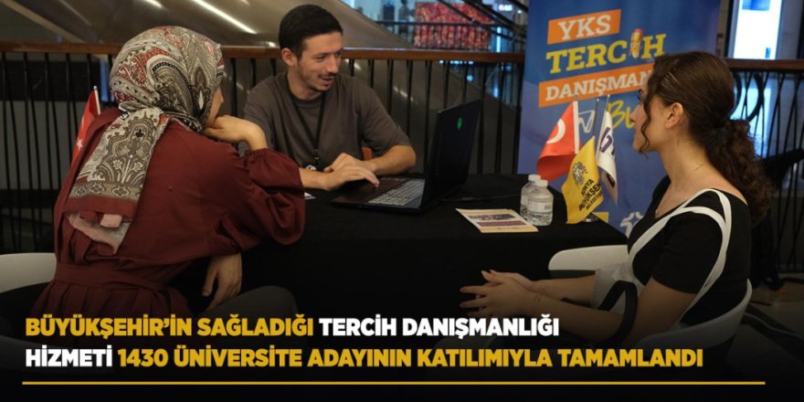 Büyükşehir’in Sağladığı Tercih Danışmanlığı Hizmeti 1430 Üniversite Adayının Katılımıyla Tamamlandı
