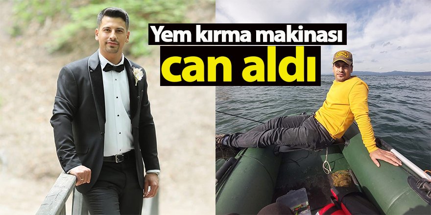Yem kırma makinası can aldı