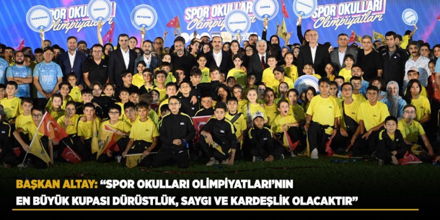 Konya Büyükşehir’den Bir İlk Daha: “Spor Okulları Olimpiyatları”