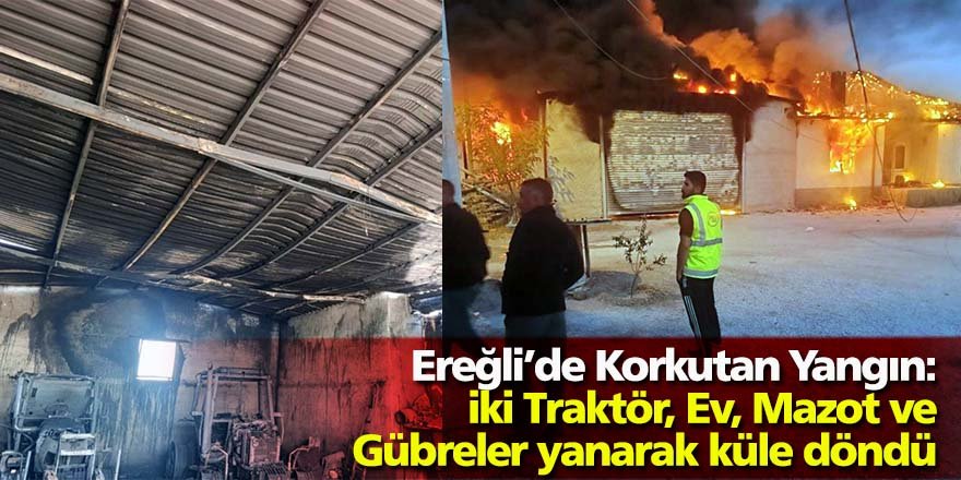 Ereğli’de Korkutan Yangın