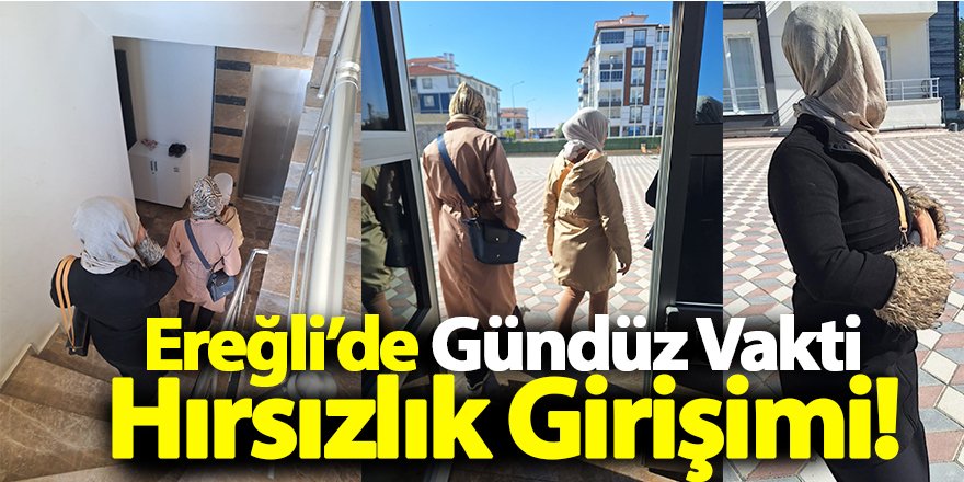 Ereğli’de Gündüz Vakti Hırsızlık Girişimi!