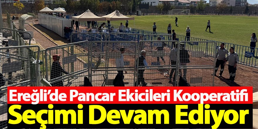 Ereğli’de Pancar Ekicileri Kooperatifi Seçimi Devam Ediyor