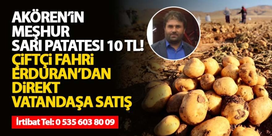 Ekonomiye Meydan Okuyan Hamle: Patatesi 10 TL’den Satıyor!