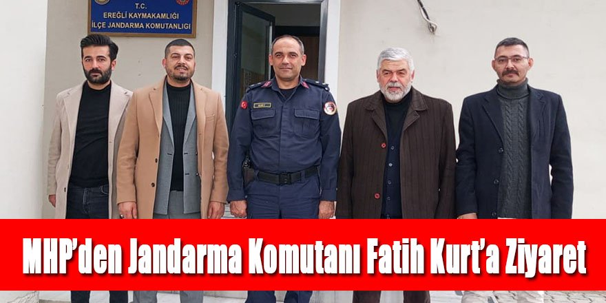 MHP’den Jandarma Komutanı Fatih Kurt’a Ziyaret