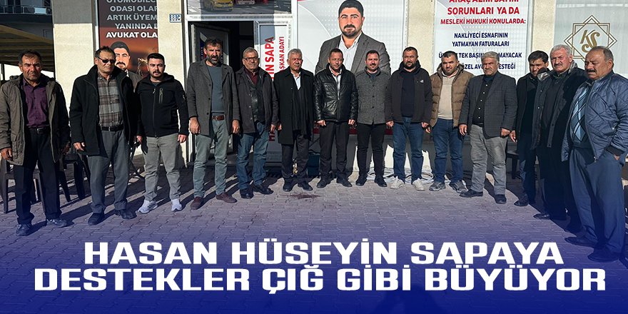 Sapaya’ya Kutören Mahallesi’nden Destek
