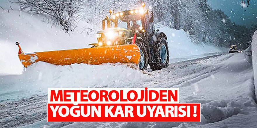 Meteorolojiden Konya ve Çevresine Sarı Kodlu Kar Uyarısı