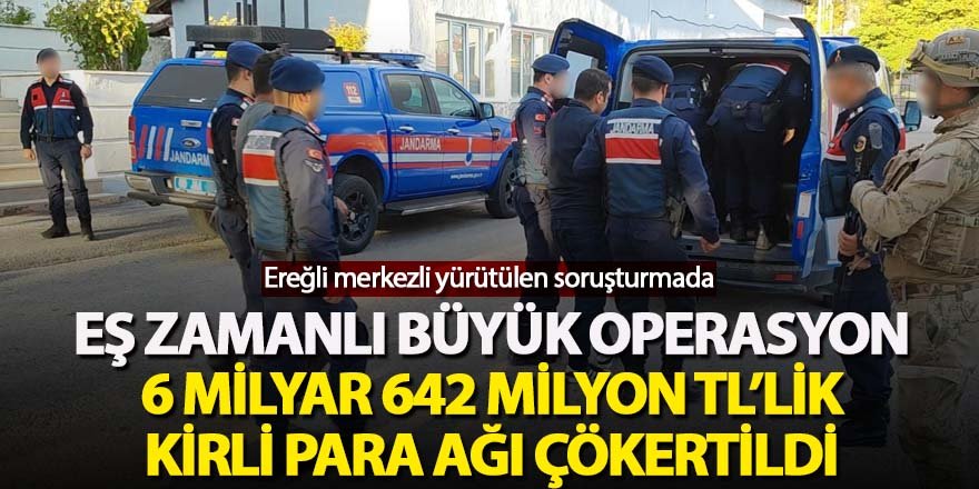 EŞ ZAMANLI BÜYÜK OPERASYON: MASAK RAPORU ORTAYA ÇIKARDI