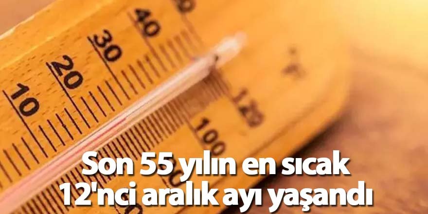 Son 55 yılın en sıcak 12'nci aralık ayı yaşandı