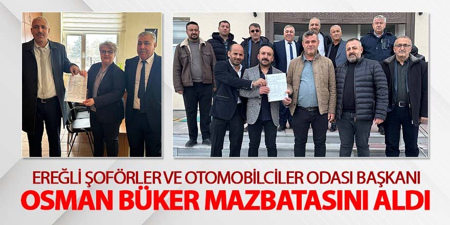 OSMAN BÜKER MAZBATASINI ALDI 