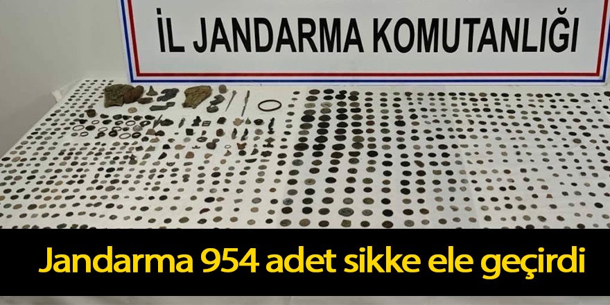 Jandarma 954 adet sikke ele geçirdi