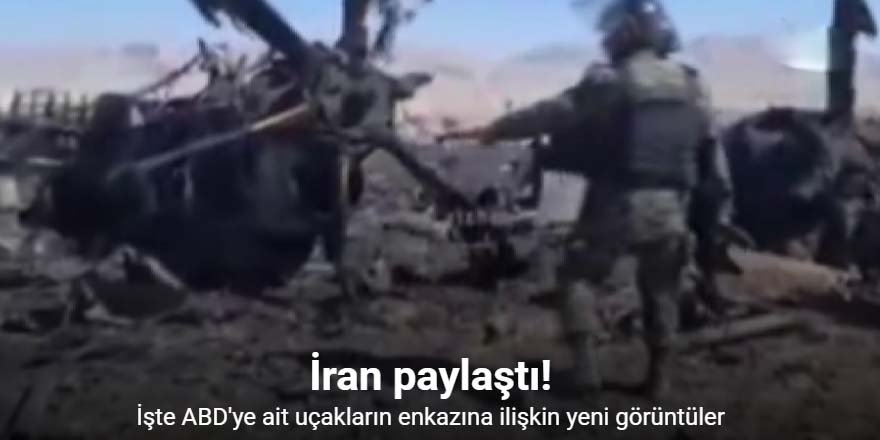 Uçakların enkazına ilişkin yeni görüntüler paylaşıldı