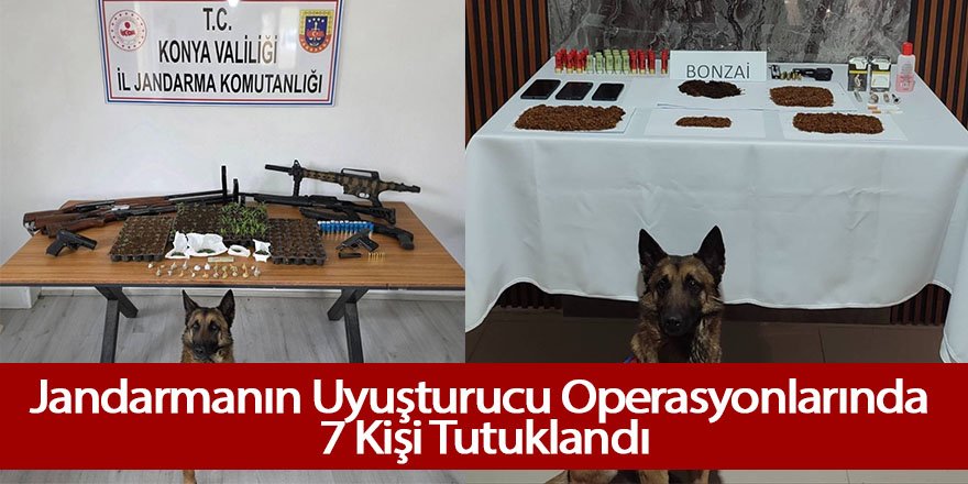 Jandarmanın Uyuşturucu Operasyonlarında 7 Kişi Tutuklandı