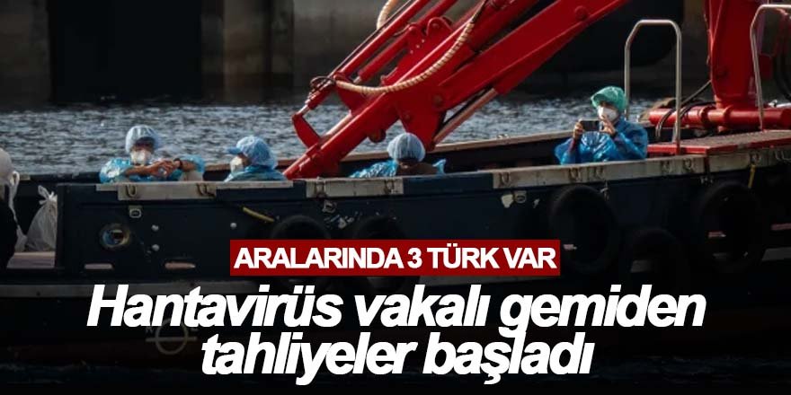 Hantavirüs vakalı gemiden tahliyeler başladı