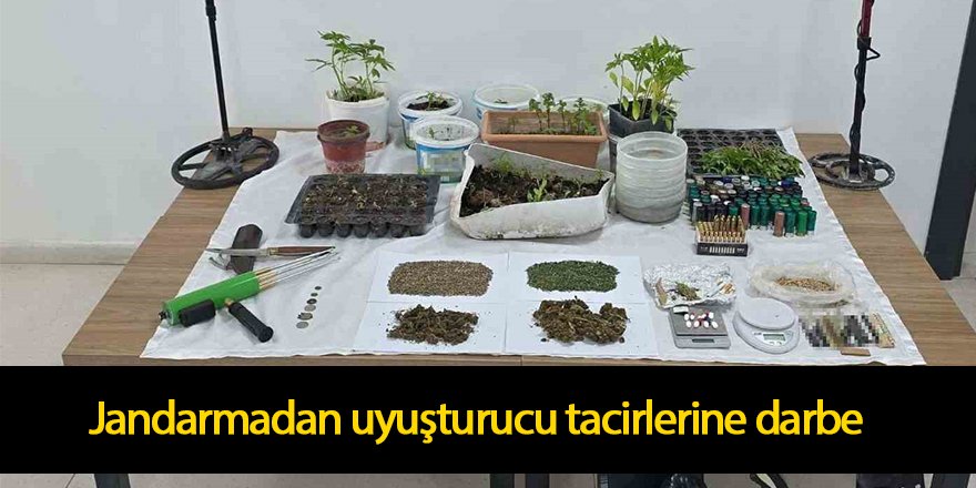 Jandarmadan uyuşturucu tacirlerine darbe