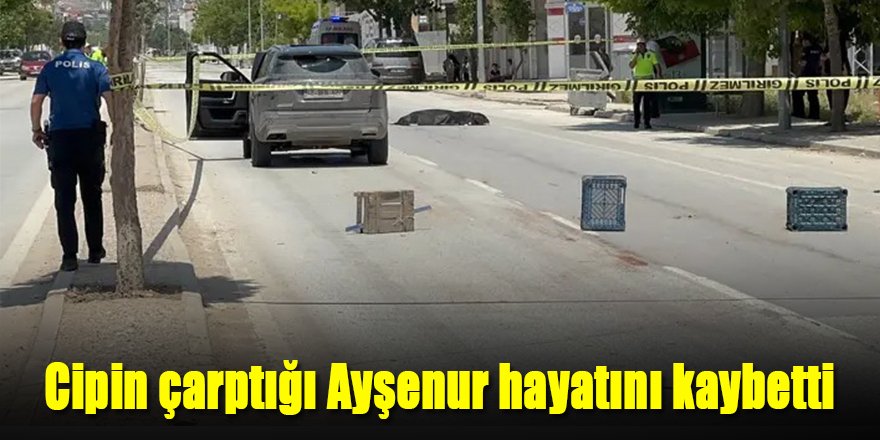 Cipin çarptığı Ayşenur hayatını kaybetti