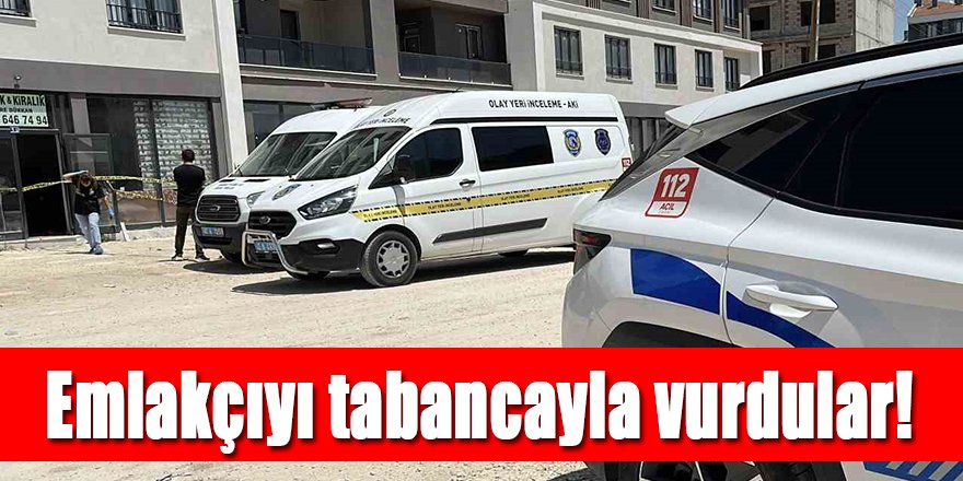 Emlakçıyı bacağından vurdular!
